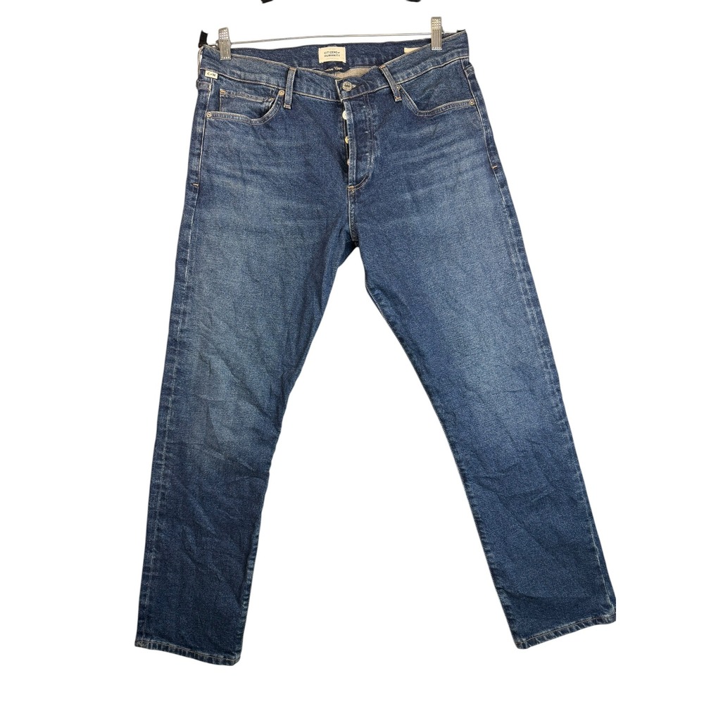 Citizens of Humanity Emerson Slim Boyfriend Jeans Dark Wash‎ Blue  29 Button Fly